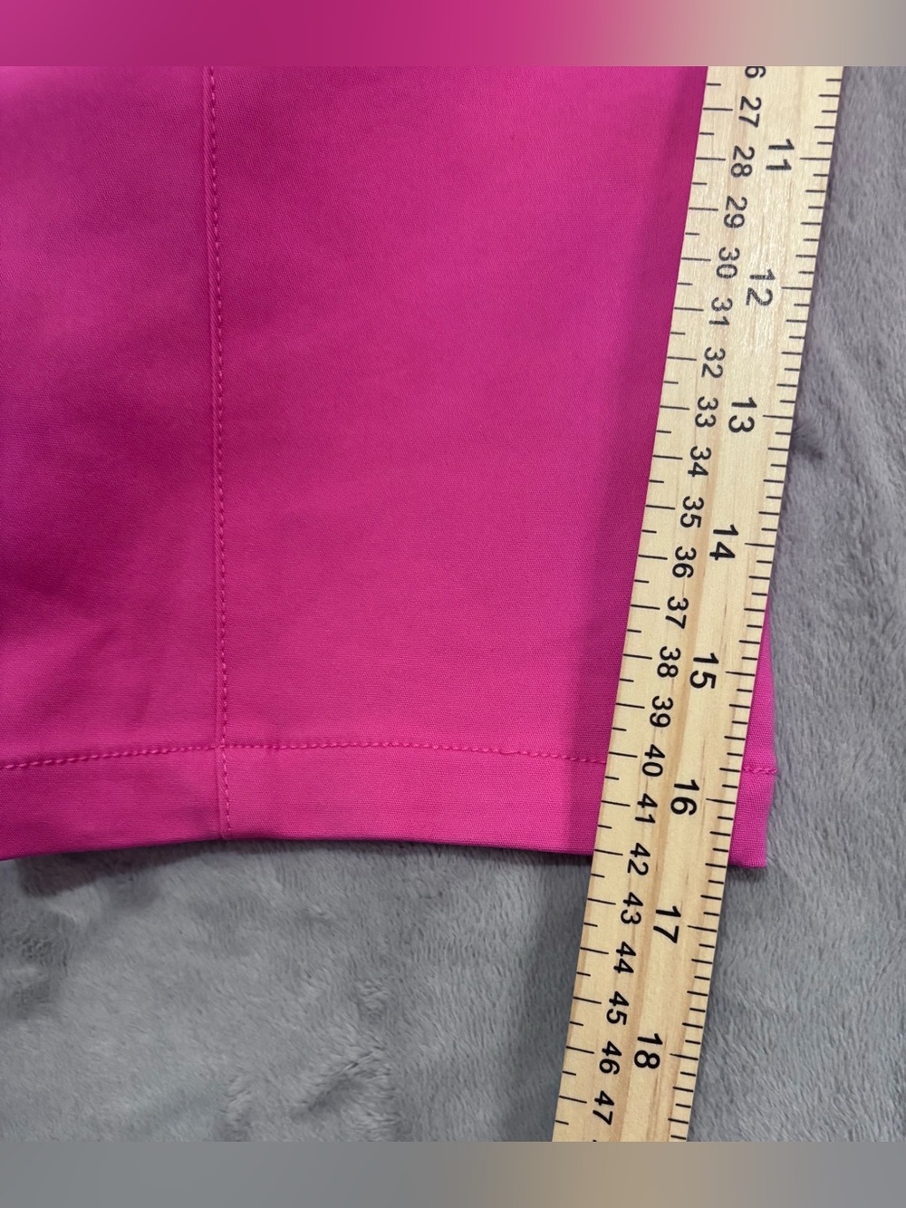 Flamingals Pink High Waist Capri Pants NWT Hip Cutout Skinny Crop Hot Pink M - Picture 10 of 10